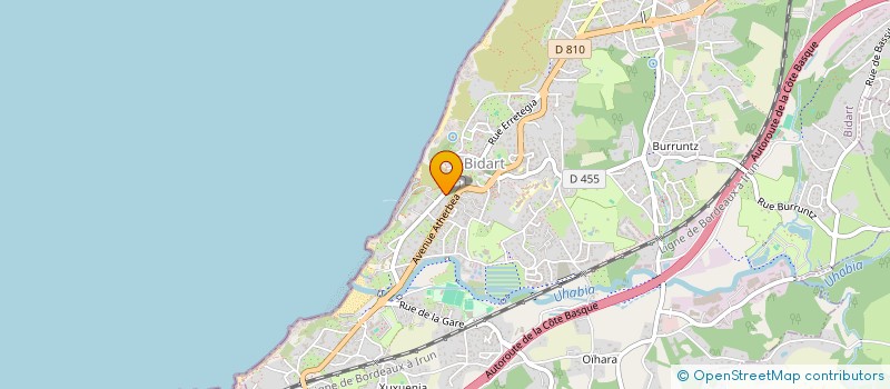 localisation de l'entreprise MADAME MARIE JOELLE FOUSSAT à BIDART