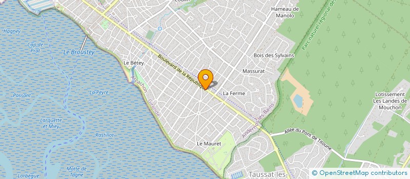 localisation de l'entreprise MADAME MARIE-JOELLE MEUNIER  ANDERNOS-LES-BAINS