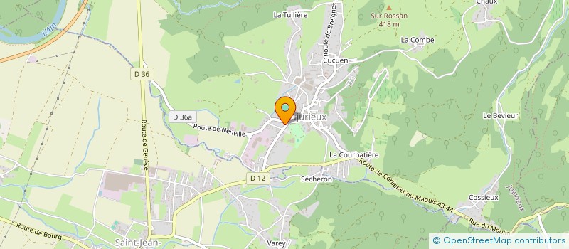localisation de l'entreprise MADAME MARIE JOELLE NAVORET à JUJURIEUX