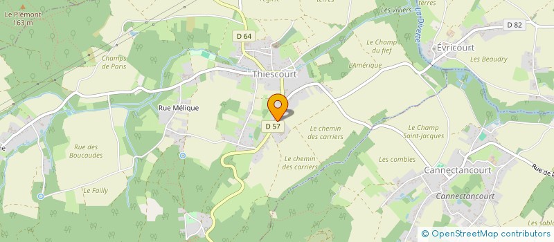 localisation de l'entreprise MADAME MARIE JOLY  THIESCOURT