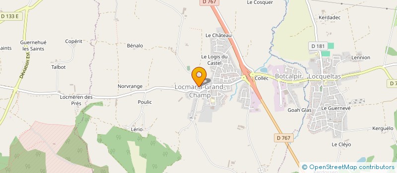 localisation de l'entreprise MADAME MARIE JONDOT  LOCMARIA-GRAND-CHAMP