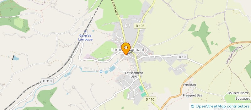 localisation de l'entreprise MADAME MARIE JORDAN  LAROQUE-TIMBAUT