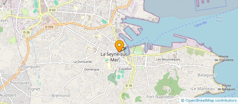 localisation de l'entreprise MADAME MARIE JORROT  LA SEYNE-SUR-MER