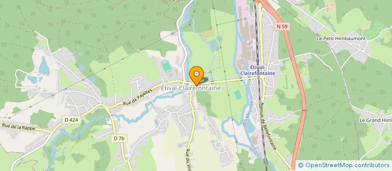 localisation de l'entreprise MADAME MARIE JOSE AUBRY  ETIVAL-CLAIREFONTAINE