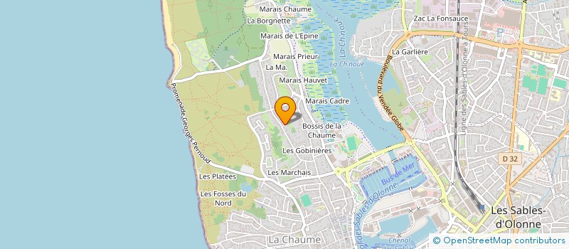 localisation de l'entreprise MADAME MARIE-JOSE AUGIZEAU à LES SABLES D'OLONNE