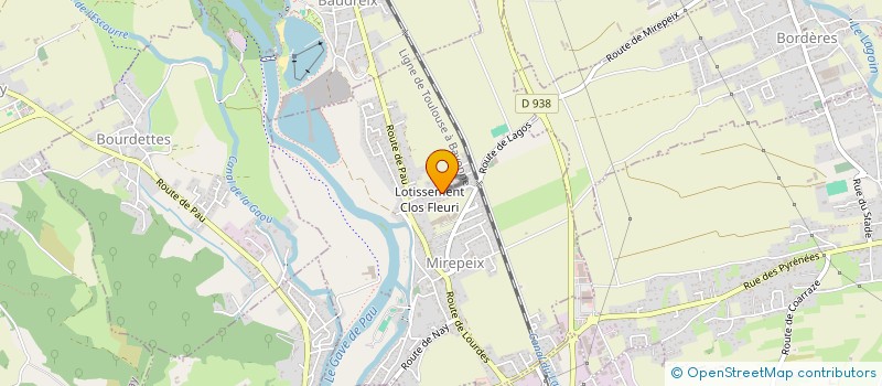 localisation de l'entreprise MADAME MARIE-JOSE BARADAT  MIREPEIX