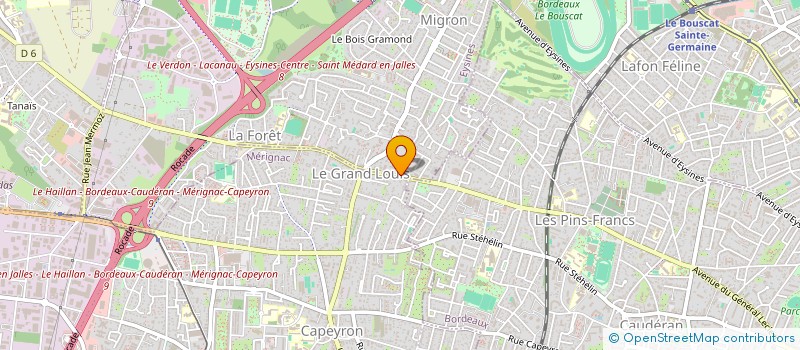 localisation de l'entreprise MADAME MARIE-JOSE BARILLOT  EYSINES