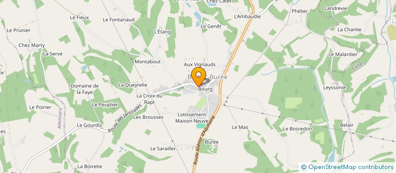 localisation de l'entreprise MADAME MARIE JOSE BURGUET  BERTRIC-BUREE