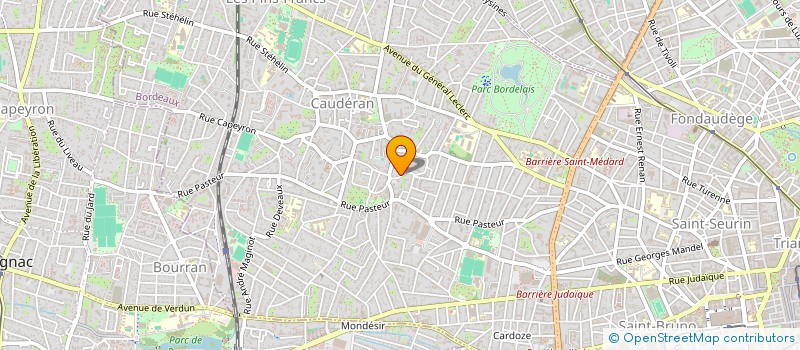 localisation de l'entreprise MADAME MARIE JOSE CANTAU  BORDEAUX