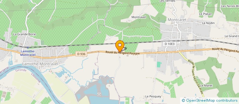 localisation de l'entreprise MADAME MARIE-JOSE CANTEGRIT  MONTCARET