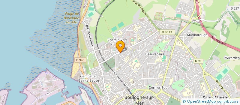 localisation de l'entreprise MADAME MARIE-JOSE CARLY  BOULOGNE-SUR-MER