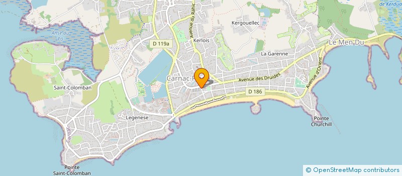 localisation de l'entreprise MADAME MARIE-JOSE CARO  CARNAC