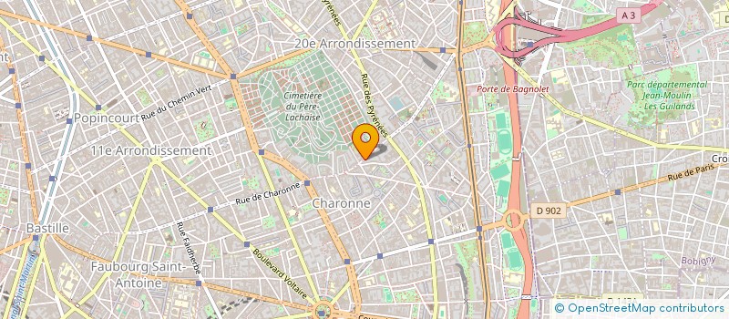 localisation de l'entreprise MADAME MARIE JOSE CATHELIN  PARIS