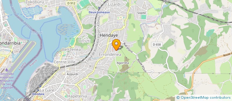 localisation de l'entreprise MADAME MARIE-JOSE CHALLET  HENDAYE