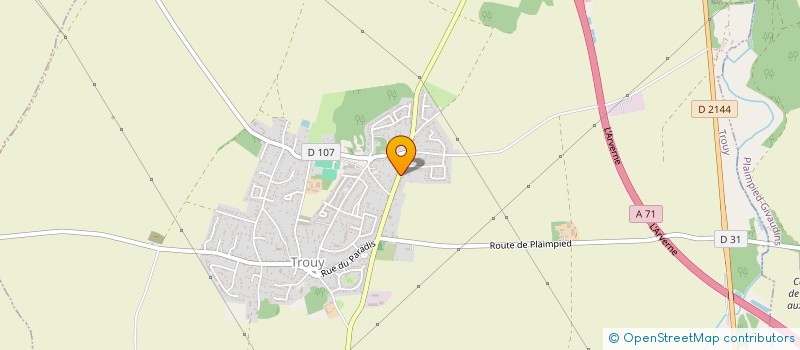 localisation de l'entreprise MADAME MARIE-JOSE CHEDEVILLE  TROUY