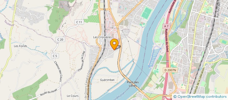 localisation de l'entreprise MADAME MARIE-JOSE CLAUX  SOYONS