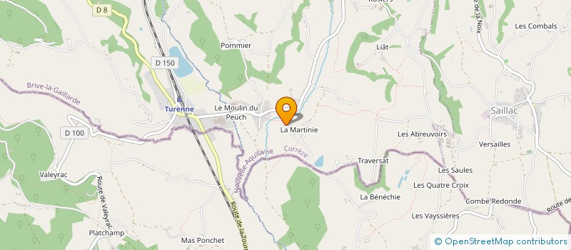 localisation de l'entreprise MADAME MARIE-JOSE COSTE  LIGNEYRAC