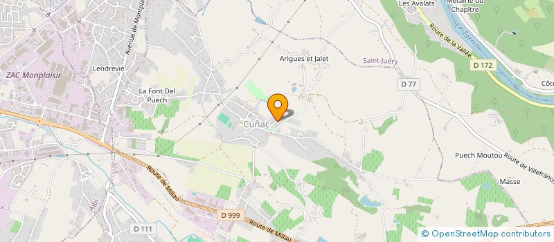 localisation de l'entreprise MADAME MARIE-JOSE COUBES  CUNAC