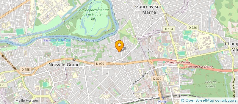 localisation de l'entreprise MADAME MARIE JOSE COURRET  NOISY-LE-GRAND