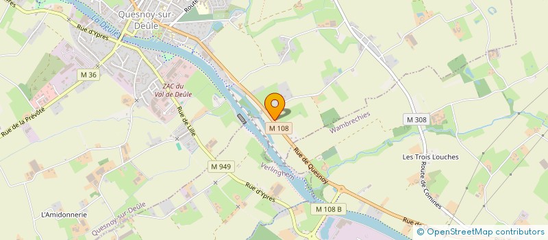 localisation de l'entreprise MADAME MARIE-JOSE DELOBELLE à QUESNOY-SUR-DEULE