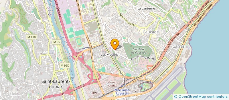 localisation de l'entreprise MADAME MARIE-JOSE DESCHASAUX  NICE