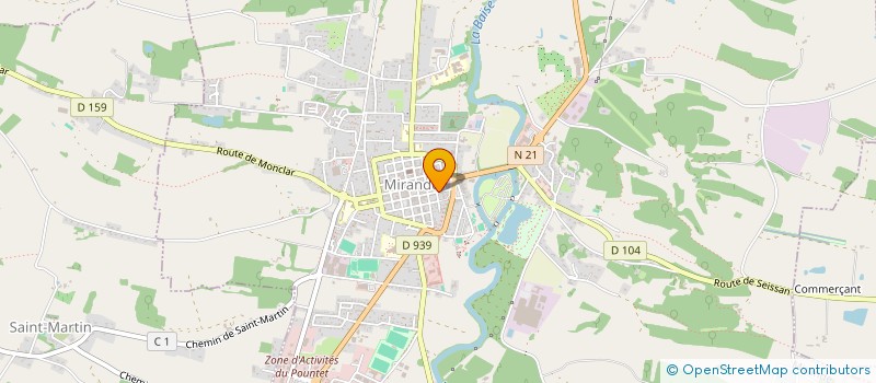 localisation de l'entreprise MADAME MARIE JOSE DESPAUX  MIRANDE