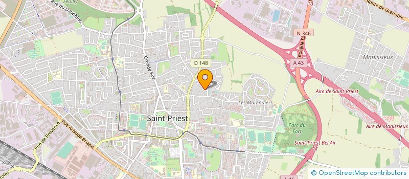 localisation de l'entreprise MADAME MARIE JOSE DESPORTES  SAINT-PRIEST