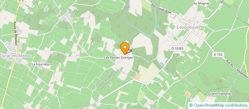 localisation de l'entreprise MADAME MARIE JOSE DI TULLIO  CIVRAC-EN-MEDOC