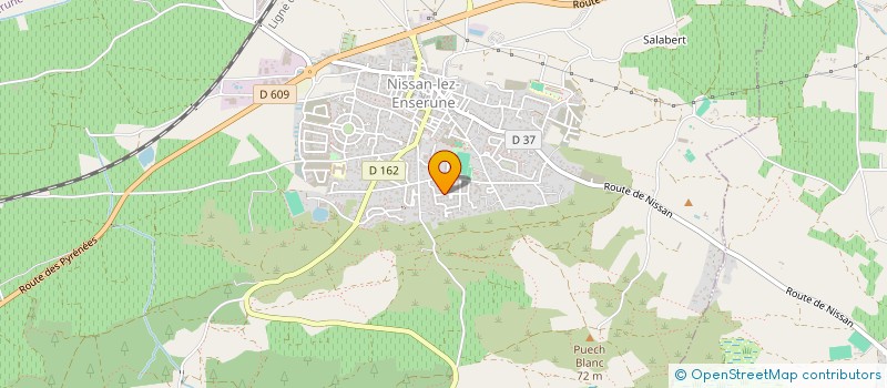 localisation de l'entreprise MADAME MARIE-JOSE ESBACH  NISSAN-LEZ-ENSERUNE