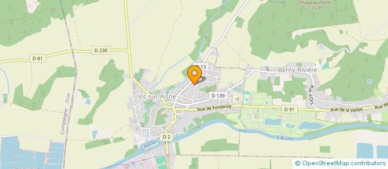 localisation de l'entreprise MADAME MARIE JOSE FALENTIN  VIC-SUR-AISNE