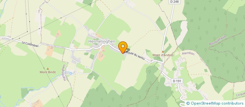 localisation de l'entreprise MADAME MARIE-JOSE FIORI  HERMELINGHEN