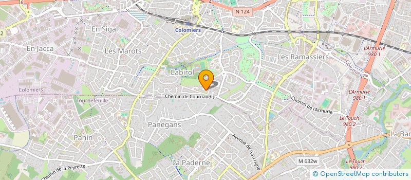 localisation de l'entreprise MADAME MARIE-JOSE FOCARD à COLOMIERS