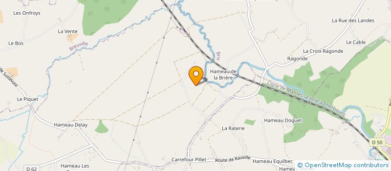 localisation de l'entreprise MADAME MARIE-JOSE FOURN  RAUVILLE-LA-BIGOT