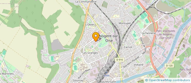 localisation de l'entreprise MADAME MARIE-JOSE FUENTES  NOGENT-SUR-OISE