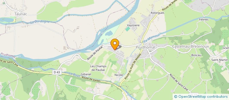 localisation de l'entreprise MADAME MARIE-JOSE GALANT  PRUDHOMAT