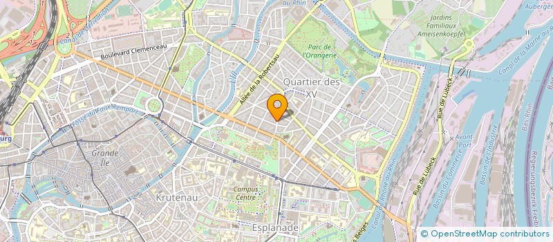 localisation de l'entreprise MADAME MARIE JOSE GLASSER à STRASBOURG