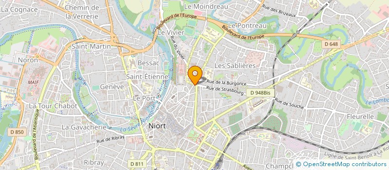 localisation de l'entreprise MADAME MARIE-JOSE GROLLEAU à NIORT