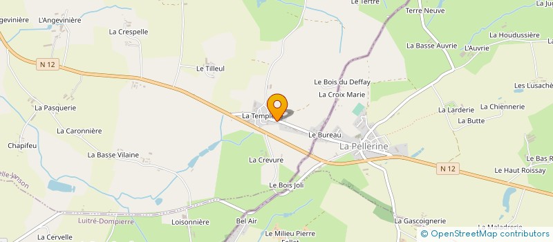 localisation de l'entreprise MADAME MARIE-JOSE GUENARD  LA CHAPELLE FLEURIGNE