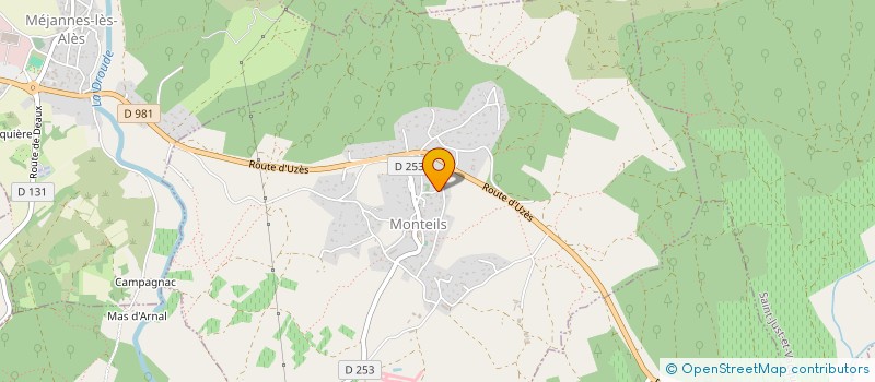 localisation de l'entreprise MADAME MARIE-JOSE HERMAN  MONTEILS