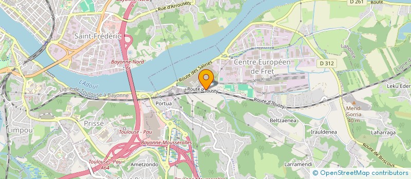 localisation de l'entreprise MADAME MARIE-JOSE HERNANDEZ  MOUGUERRE