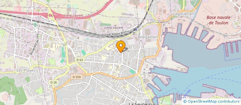 localisation de l'entreprise MADAME MARIE JOSE HUE  LA SEYNE-SUR-MER