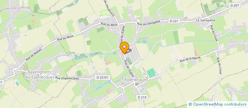 localisation de l'entreprise MADAME MARIE-JOSE HUGOT  EPERLECQUES