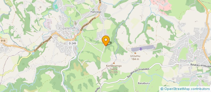 localisation de l'entreprise MADAME MARIE JOSE ITOIZ  ESPELETTE