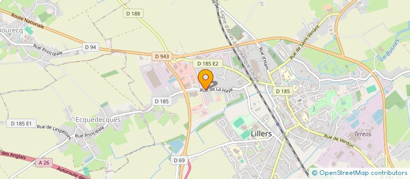 localisation de l'entreprise MADAME MARIE-JOSE JOLIE  LILLERS