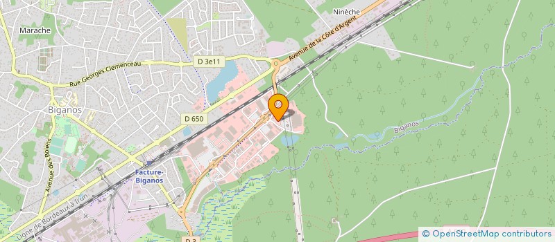 localisation de l'entreprise MADAME MARIE JOSE LABACHE  BIGANOS