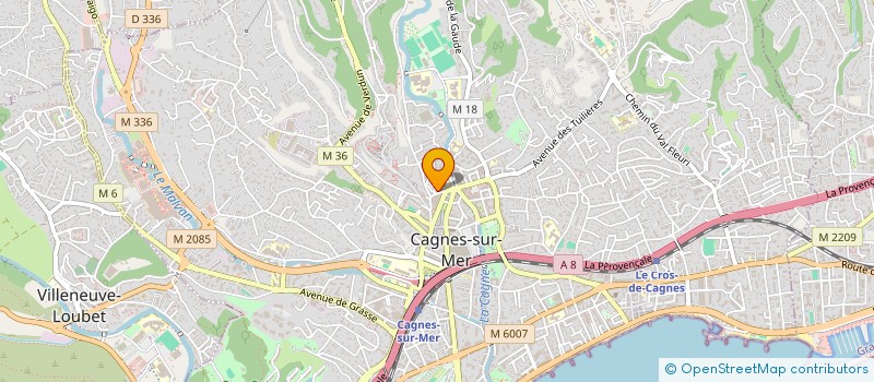 localisation de l'entreprise MADAME MARIE JOSE LABORIE à CAGNES SUR MER