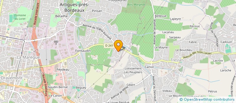 localisation de l'entreprise MADAME MARIE-JOSE LAPORTE  ARTIGUES-PRES-BORDEAUX