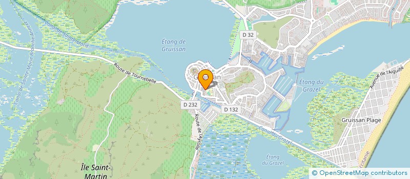 localisation de l'entreprise MADAME MARIE-JOSE LAUBERGE  GRUISSAN