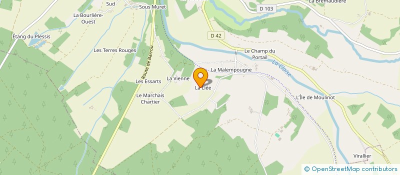 localisation de l'entreprise MADAME MARIE-JOSE LAURAIN  LE GRAND-PRESSIGNY