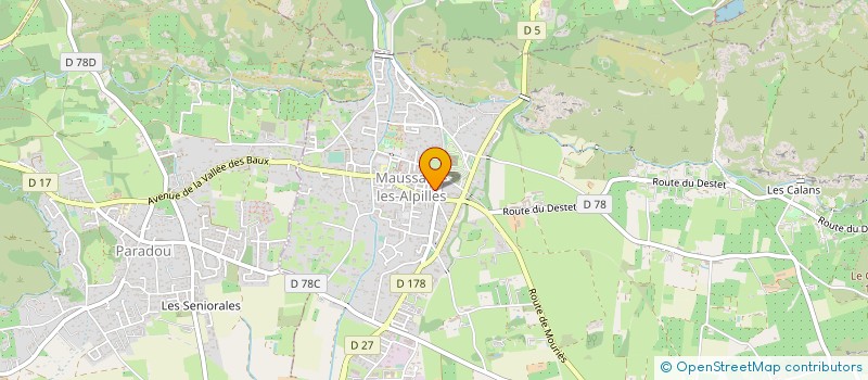 localisation de l'entreprise MADAME MARIE-JOSE LAVAL à MAUSSANE-LES-ALPILLES